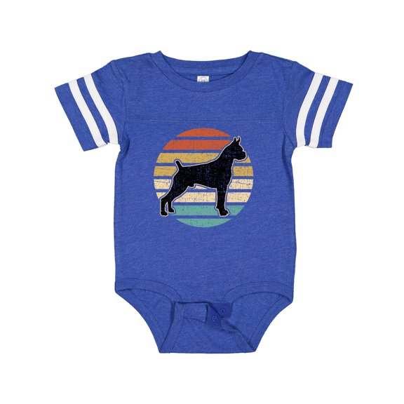 Inktastic Boxer Dog Vintage Silhouette Boys or Girls Baby Bodysuit