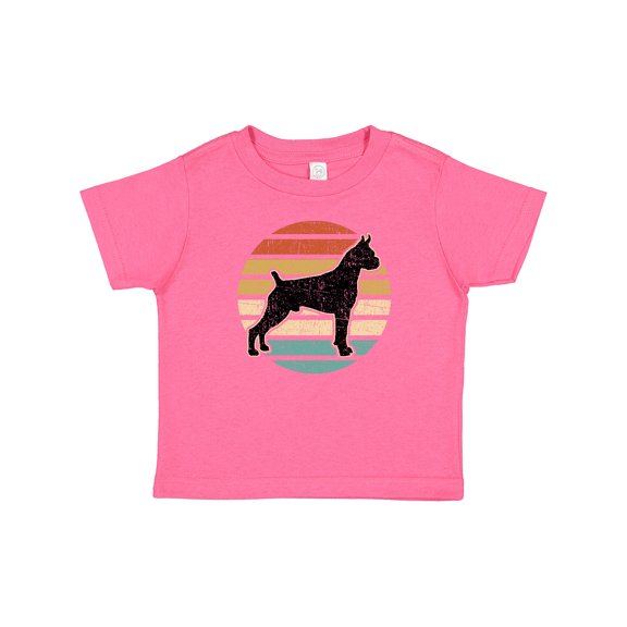 Inktastic Boxer Dog Vintage Silhouette Boys or Girls Baby T-Shirt