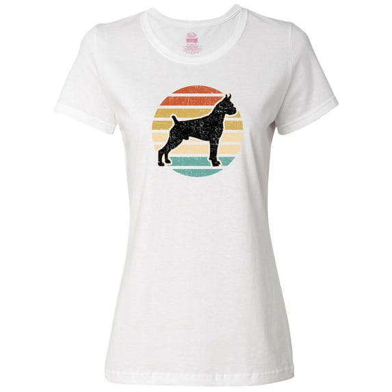 Inktastic Boxer Dog Vintage Silhouette Women's T-Shirt