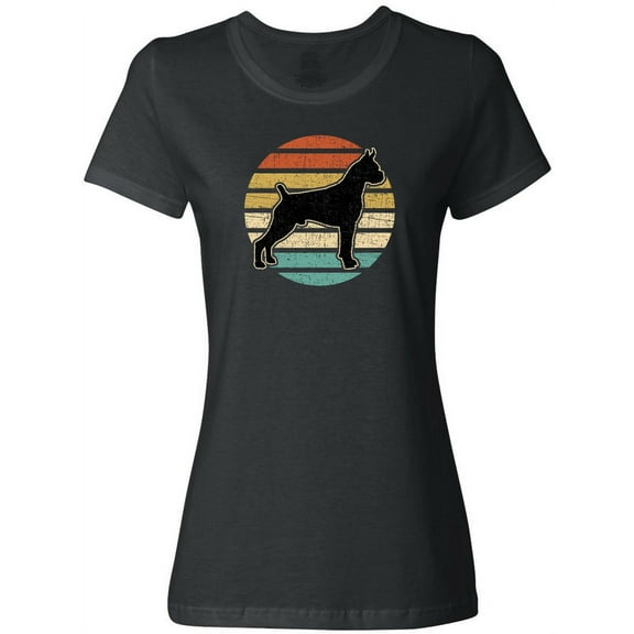 Inktastic Boxer Dog Vintage Silhouette Women's T-Shirt