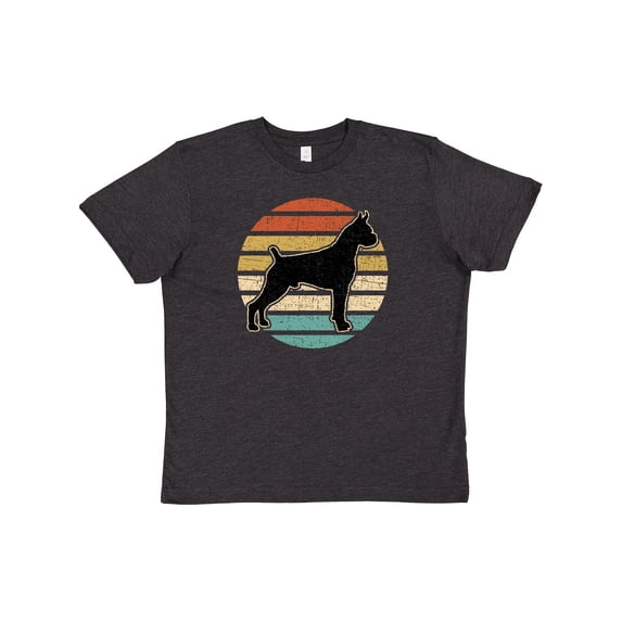 Inktastic Boxer Dog Vintage Silhouette Youth T-Shirt