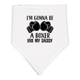 thumbnail image 1 of Inktastic Boxer Like Daddy Boxing Baby Bandana Bib, 1 of 4