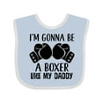 thumbnail image 1 of Inktastic Boxer Like Daddy Boxing Boys or Girls Baby Bib, 1 of 4