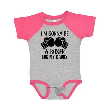 Inktastic Boxer Like Daddy Boxing Boys or Girls Baby Bodysuit