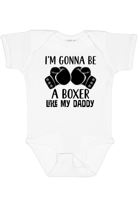 Boxer Like Daddy Boxing Boys or Girls Baby Bodysuit