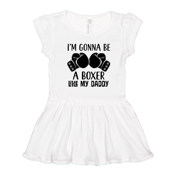 Inktastic Boxer Like Daddy Boxing Girls Toddler Dress