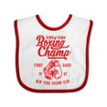 thumbnail image 1 of Inktastic Boxing Champ Boys or Girls Baby Bib, 1 of 4
