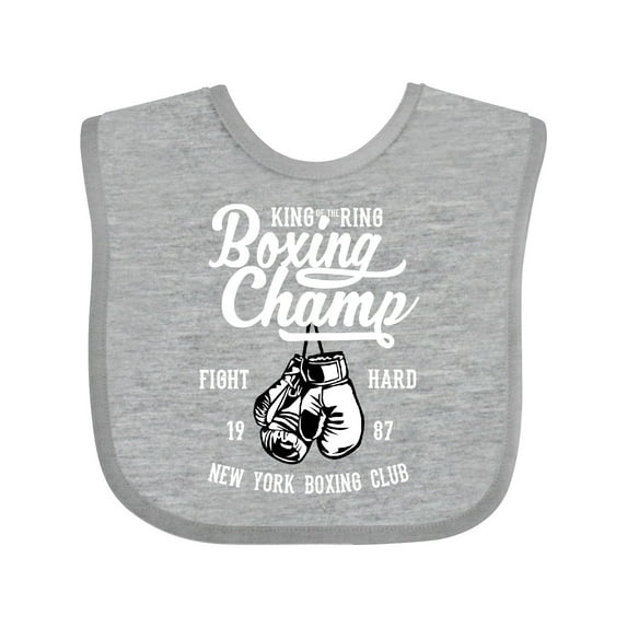 Inktastic Boxing Champ King of The Ring Boys or Girls Baby Bib