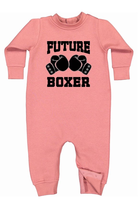Boxing Future Boxer Baby Fleece Romper
