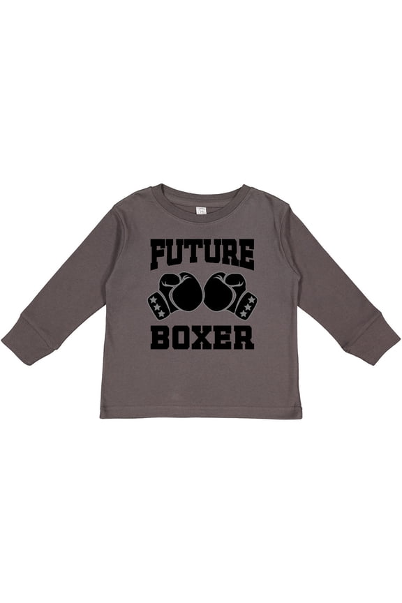 Boxing Future Boxer Boys or Girls Long Sleeve Toddler T-Shirt