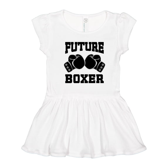 Inktastic Boxing Future Boxer Girls Toddler Dress