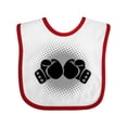 thumbnail image 1 of Inktastic Boxing Gloves Sports Boys or Girls Baby Bib, 1 of 4