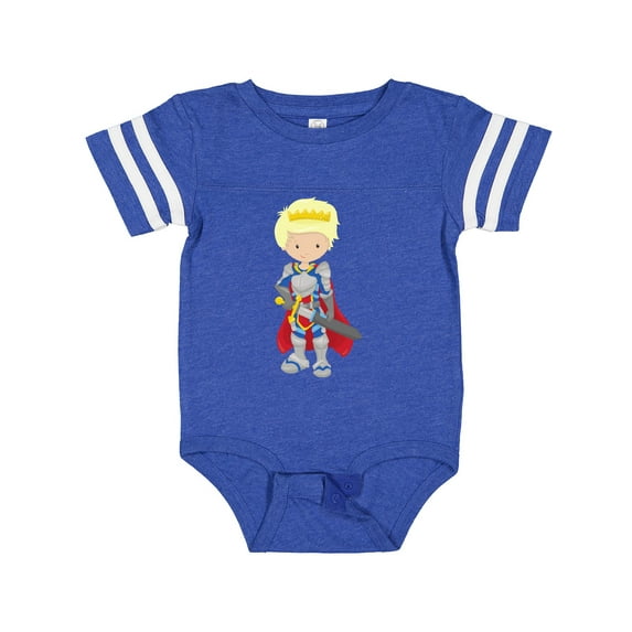 Inktastic Boy Prince, Knight In Shining Armor, Blond Hair Boys Baby Bodysuit