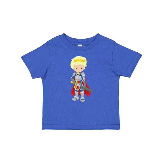 Inktastic Boy Prince, Knight In Shining Armor, Blond Hair Boys Baby T-Shirt