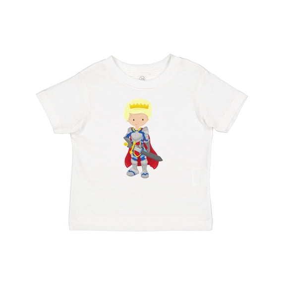 Inktastic Boy Prince, Knight In Shining Armor, Blond Hair Boys Baby T-Shirt