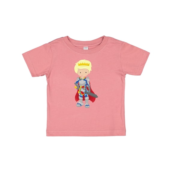 Inktastic Boy Prince, Knight In Shining Armor, Blond Hair Boys Baby T-Shirt