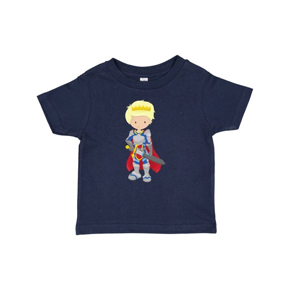 Inktastic Boy Prince, Knight In Shining Armor, Blond Hair Boys Baby T-Shirt