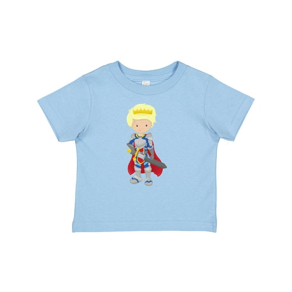 Inktastic Boy Prince, Knight In Shining Armor, Blond Hair Boys Baby T-Shirt