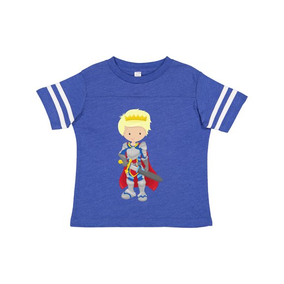 Inktastic Boy Prince, Knight In Shining Armor, Blond Hair Boys Toddler T-Shirt
