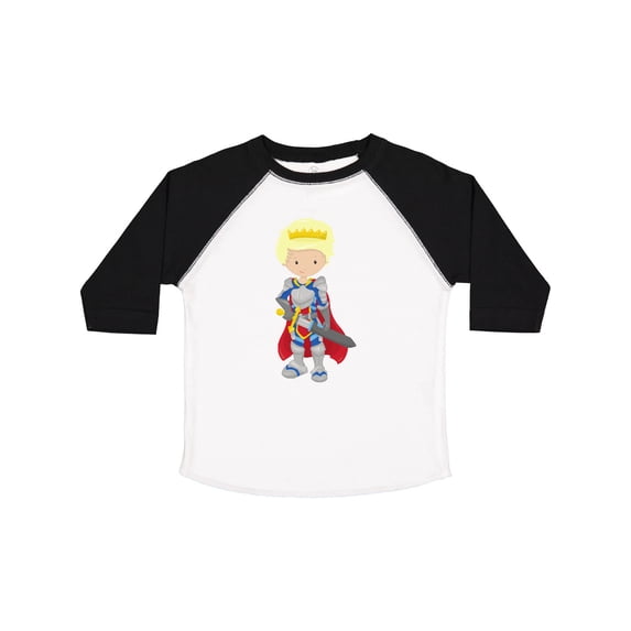 Inktastic Boy Prince, Knight In Shining Armor, Blond Hair Boys Toddler T-Shirt
