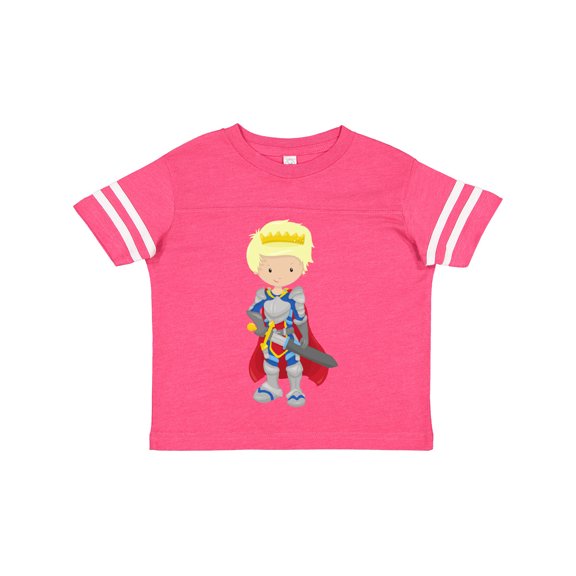 Inktastic Boy Prince, Knight In Shining Armor, Blond Hair Boys Toddler T-Shirt