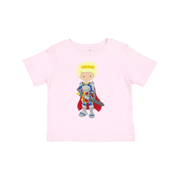 Inktastic Boy Prince, Knight In Shining Armor, Blond Hair Boys Toddler T-Shirt