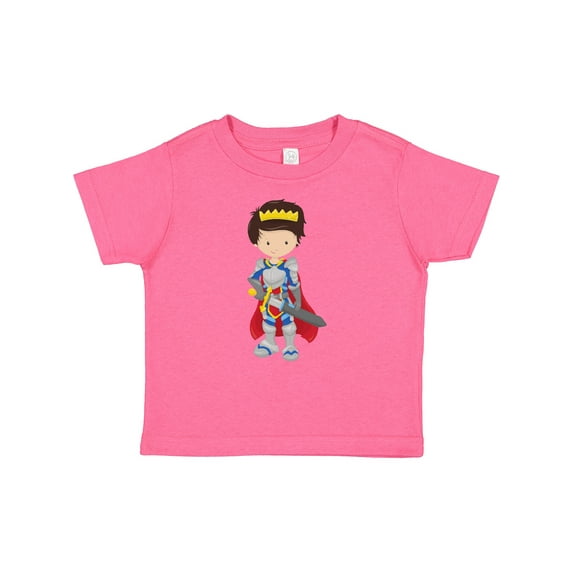 Inktastic Boy Prince, Knight In Shining Armor, Brown Hair Boys Baby T-Shirt