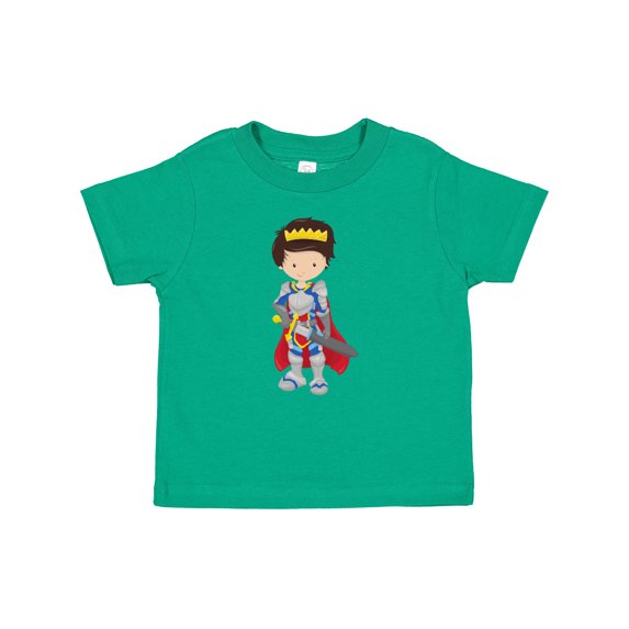 Inktastic Boy Prince, Knight In Shining Armor, Brown Hair Boys Baby T-Shirt