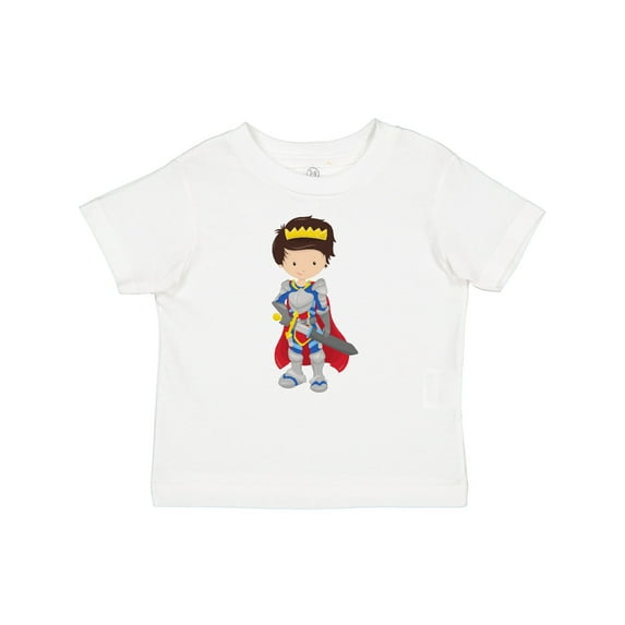 Inktastic Boy Prince, Knight In Shining Armor, Brown Hair Boys Baby T-Shirt