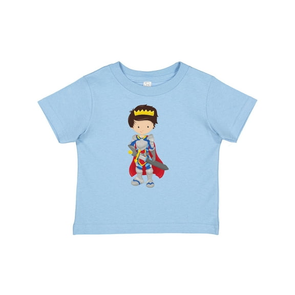 Inktastic Boy Prince, Knight In Shining Armor, Brown Hair Boys Baby T-Shirt
