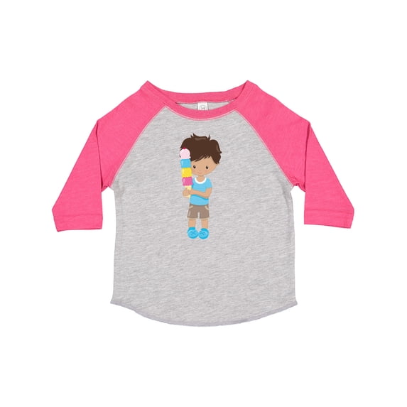 Inktastic Boy with Ice Cream, Latino Boy, Ice Cream Cone Boys Toddler T-Shirt