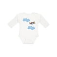 thumbnail image 1 of Inktastic Boys Airplane Pilot Boys Long Sleeve Baby Bodysuit, 1 of 5