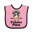 thumbnail image 1 of Inktastic Boys Future Pilot Panda Boys Baby Bib, 1 of 4