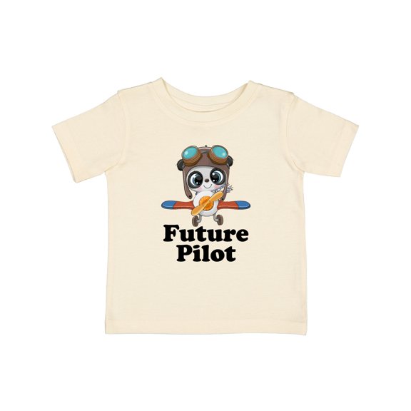 Inktastic Boys Future Pilot Panda Boys Baby T-Shirt