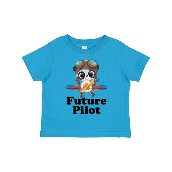 Inktastic Boys Future Pilot Panda Boys Toddler T-Shirt