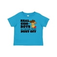 thumbnail image 1 of Inktastic Boys Real Cowboys Don't Take Baths They Dust off Boys Baby T-Shirt, 1 of 5
