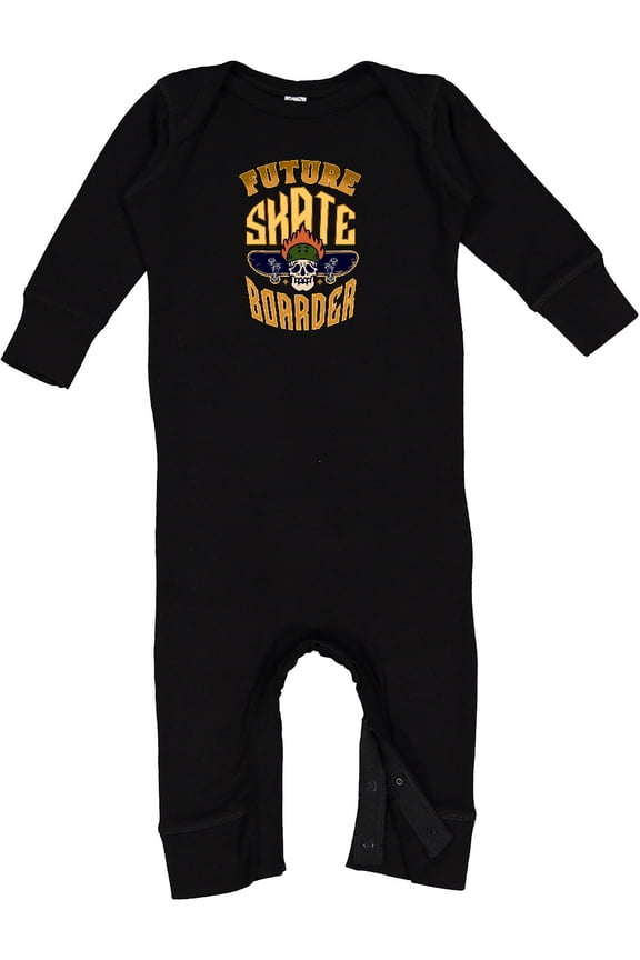 Boys Skateboarding Future Skateboarder Baby Romper Coveralls