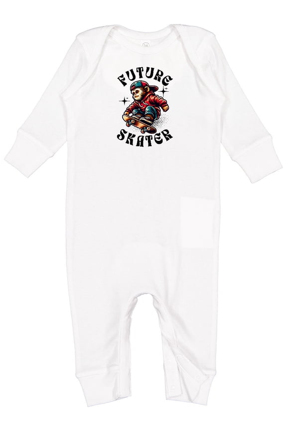 Boys Skateboarding Future Skater Baby Romper Coveralls