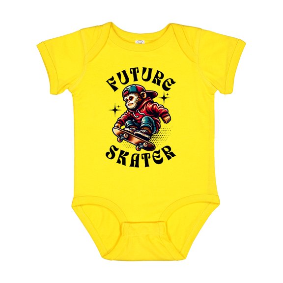 Inktastic Boys Skateboarding Future Skater Boys Baby Bodysuit