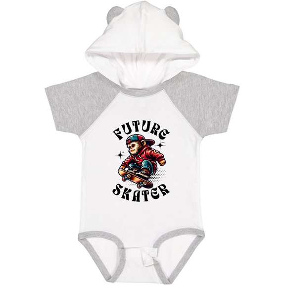 Inktastic Boys Skateboarding Future Skater Boys Baby Bodysuit