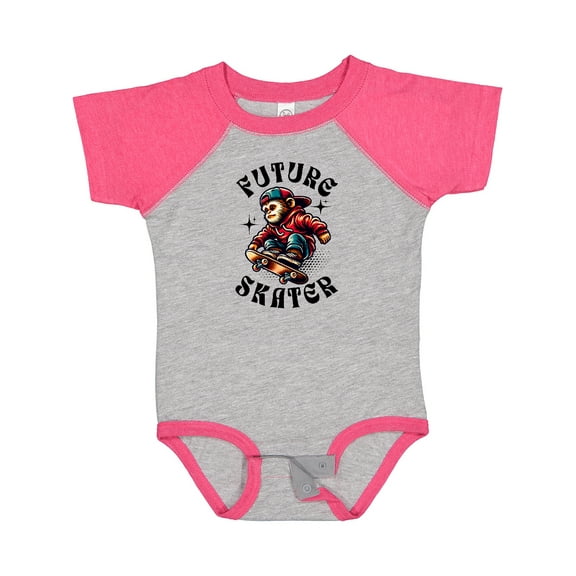 Inktastic Boys Skateboarding Future Skater Boys Baby Bodysuit
