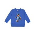 thumbnail image 1 of Inktastic Boys Soccer Bear Toddler Sweatshirt, 1 of 4