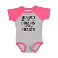 thumbnail image 1 of Inktastic Boys Valentines Day Breaking Hearts Boys Baby Bodysuit, 1 of 5