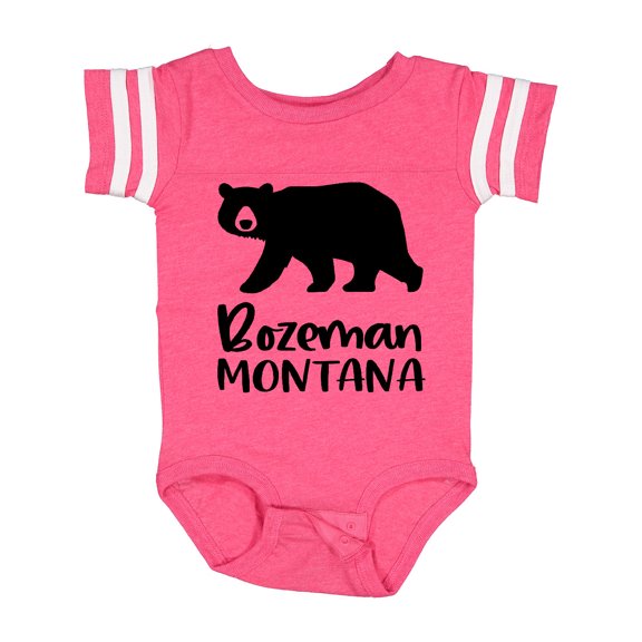 Inktastic Bozeman, Montana Black Bear Silhouette Boys or Girls Baby Bodysuit