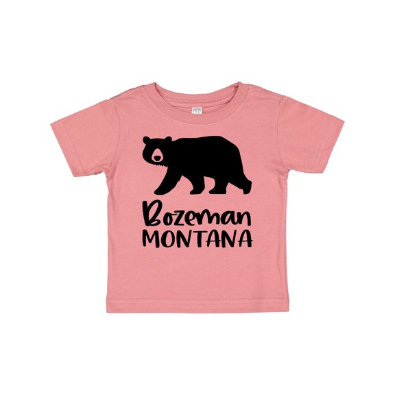 Inktastic Bozeman, Montana Black Bear Silhouette Boys or Girls Baby T-Shirt