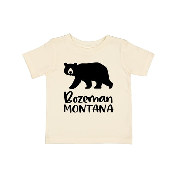 Inktastic Bozeman, Montana Black Bear Silhouette Boys or Girls Baby T-Shirt