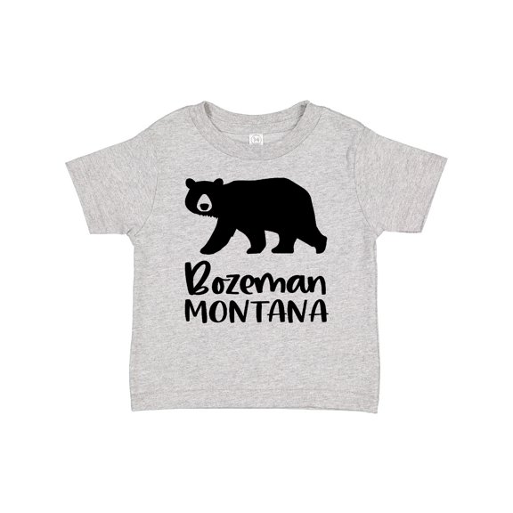 Inktastic Bozeman, Montana Black Bear Silhouette Boys or Girls Baby T-Shirt