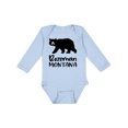 thumbnail image 1 of Inktastic Bozeman, Montana Black Bear Silhouette Boys or Girls Long Sleeve Baby Bodysuit, 1 of 5