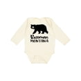 thumbnail image 1 of Inktastic Bozeman, Montana Black Bear Silhouette Boys or Girls Long Sleeve Baby Bodysuit, 1 of 5