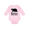 thumbnail image 1 of Inktastic Bozeman, Montana Black Bear Silhouette Boys or Girls Long Sleeve Baby Bodysuit, 1 of 5